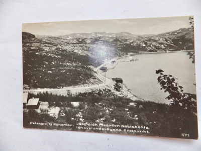 VANHA Postikortti Petsamo Liinahamari 1933