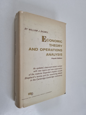 William J. Baumol : Economic theory and operations analysis