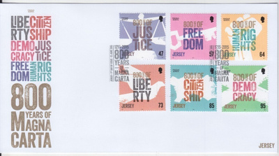 Jersey Magna carta FDC