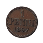 1 penni 1867 - hyväkuntoinen! - pikkukuva 1