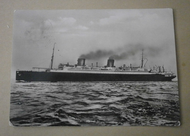s/s Columbus, Lloyd Bremen, valokuvapk, p. 1936