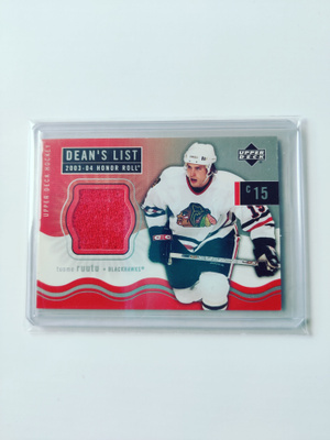 Tuomo Ruutu 03-04 UD Honor Roll Dean's List Jersey
