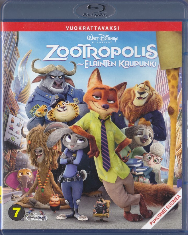 Zootropolis - eläinten kaupunki (Disney klassikko 54. BD)