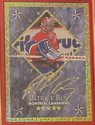 1994-95 Leaf Gold Stars Patrick Roy / Mike Richter #3