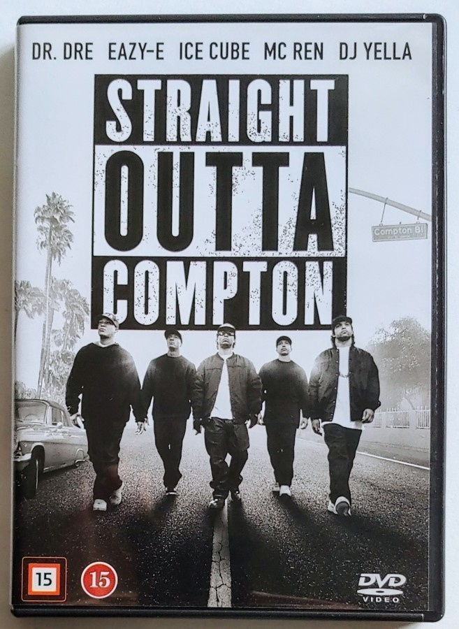 STRAIGHT OUTTA COMPTON – MINT! Suomalainen DVD 2015 - N.W.A