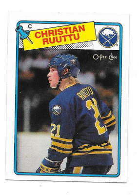 1988-89 OPC #18 Christian Ruuttu Buffalo Sabres