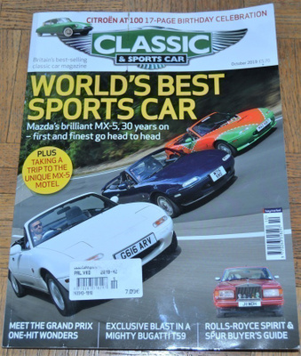 Classic & Sports Car October 2019 -lehti
