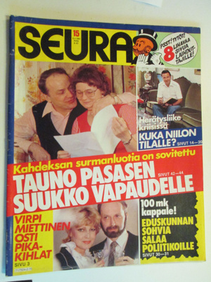 SEURA LEHTI 15 / 1982 SISÄLLYSLUETTELO KUVAT 2 - 4