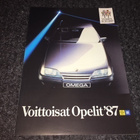 Esite Opel mallisto 1987. Kadett, Omega, Ascona, Corsa - pikkukuva 1