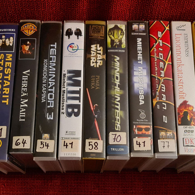 VHS - Paketti 10kpl