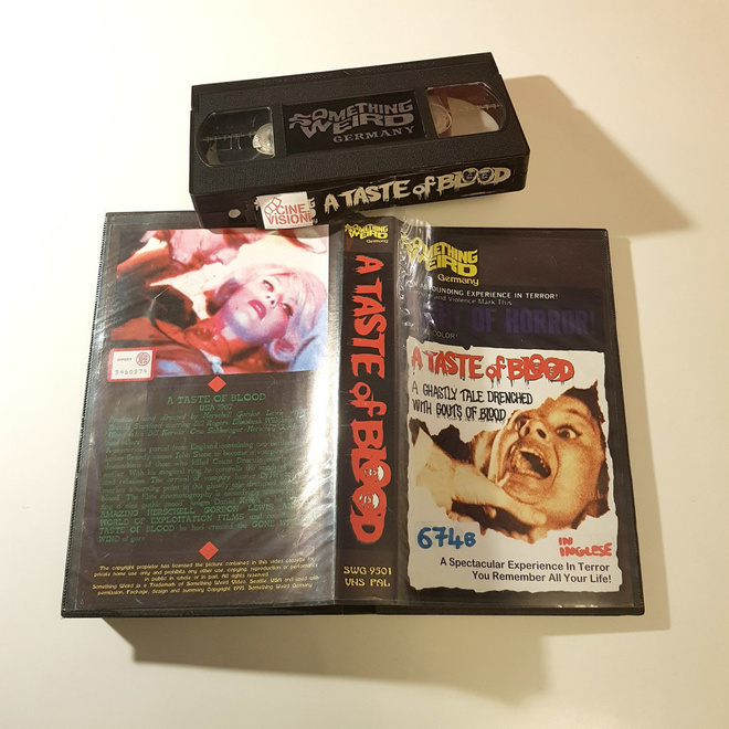 A Taste of Blood VHS Herschell Gordon Lewis