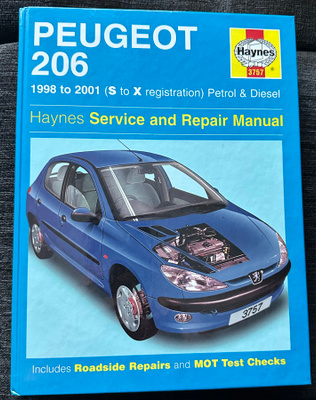 Haynes 3757 Peugeot 206 1998 – 2001 korjausopas