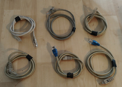 Verkkokaapeli 1 m Cat 5e 6 kpl