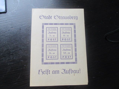 Saksa: Stadt Strausberg 1946 **