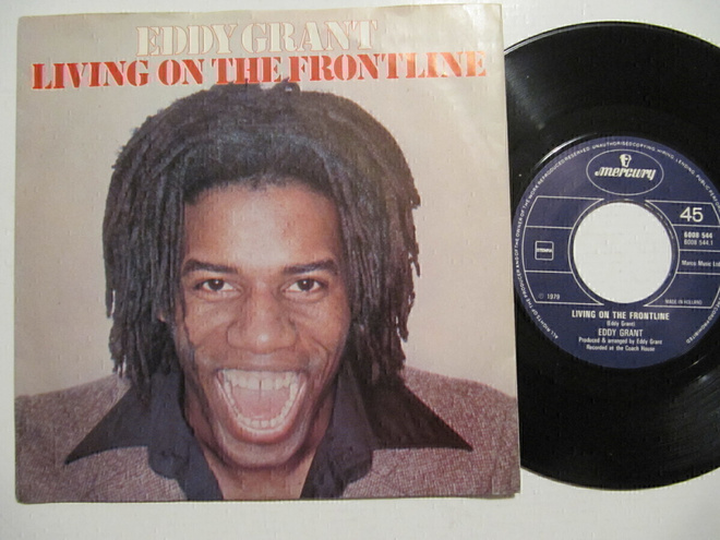 Eddy Grant Living On The Frontline 7" sinkku  Hollantilainen