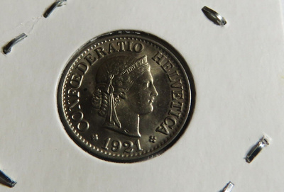 Sveitsi 10 rappen 1921
