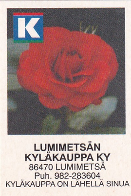 Lumimetsä. Lumimetsän Kyläkauppa Ky  2/10