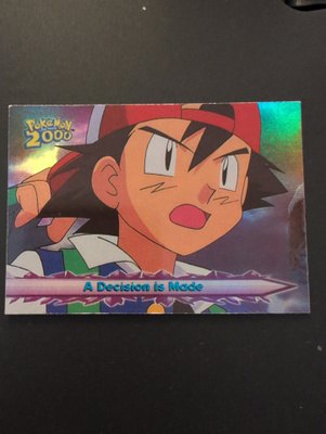 A decision is made rainbow foil Pokemon Topps 2000