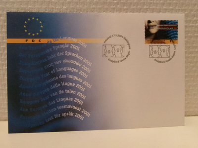 FDC- ensipäiväkuori - Euroopan kielten teemavuosi - 2001