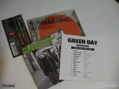 Green Day Warning cd japani obi liite bonusbiisejä