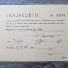 ULVILA.....Friitalan Nahka Oy. Lahjakortti v. 1968. - pikkukuva 1