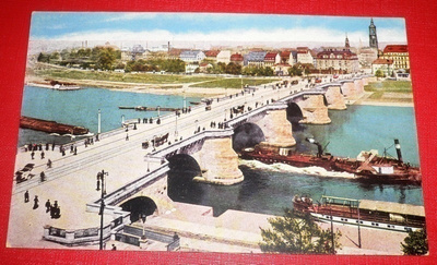 Dresden / Friedrich - August - Brucke / Silta- Laiva (K11)