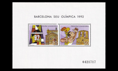 Andorra Sp 195-6BL2 ** Barcelonan olympialaiset (1987)