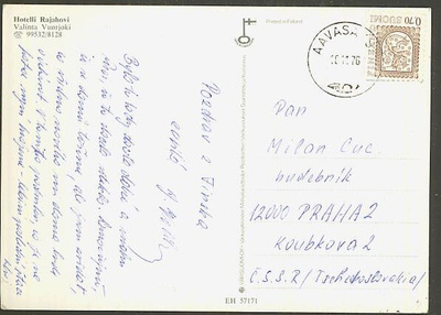 1975 70p leijona kortti AAVASAKSA:sta CSR:ään