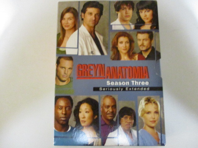 DVD GREYN ANATOMIA 3. TUOTANTOKAUSI