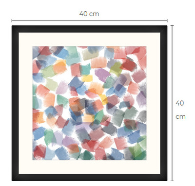 Uusi uniikki abstrakti art print taulu 40 cm x 40 cm