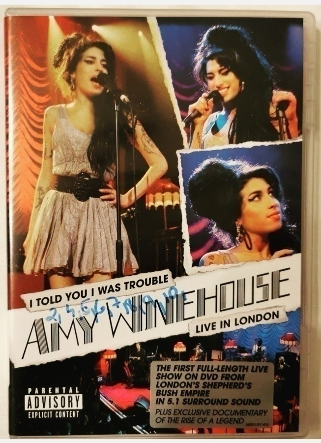 Amy Winehouse Live In London Dvd