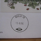 Suomi 1994 ketokukkia pienoisarkki FDC-leimalla Oulu - pikkukuva 3