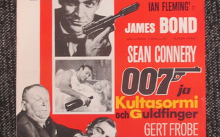 007 ja Kultasormi (1964) James Bond - vanha elokuvajuliste