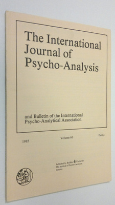 The International Journal of Psycho-Analysis - vol. 66, p...