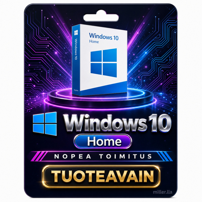 Windows 10 Home lisenssiavain, digitaalinen toimitus