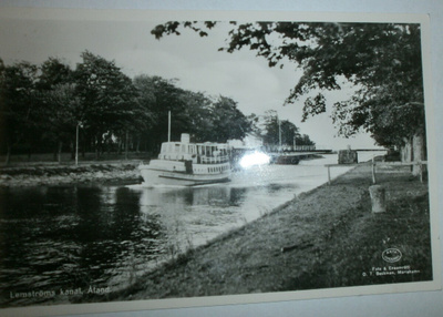Åland, Lemströms kanal & m/s Regina, mv valokuvapk, p. 1963