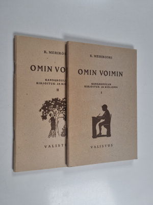 K. Merikoski : Omin voimin : kansakoulun kirjoitus- ja ki...
