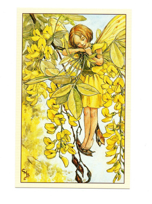 C.M.Barker °°Kultasade KEIJU°° -KORTTI / Flower Fairies
