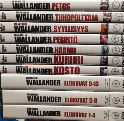 Wallander 20 elokuvaa -DVD