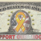 USA 1 MILJ. DOLLARS UNITED STATES SUPPORT OUR TROO (K16-S33) - pikkukuva 1