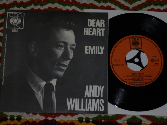 7" ANDY WILLIAMS - Dear Heart - single 1964 pop EX
