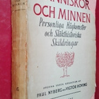 Människor & minnen: Hågkomster & släkthist. skildringar - pikkukuva 1
