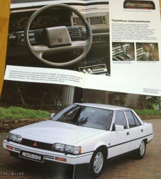 1987 Mitsubishi Galant esite - KUIN UUSI -16 sivua
