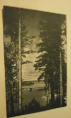 Punkaharju, maisema järvelle ja silta, mv valokuvapk, ei p.