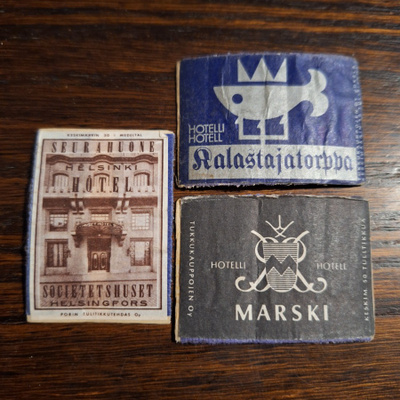 HOTELLI TULITIKKUETIKETIT 3 KPL