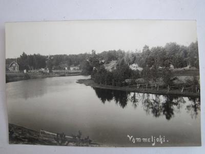 VANHA Postikortti Vammeljoki Luov. Alue 1939 Hyvä Merkki