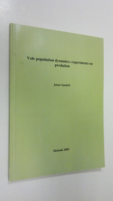 Janne Sundell : Vole population dynamics : experiments on...