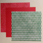 TAUSTA-/KUVIOPAPERIT "Joulu/kuuset" n.22 x 22 cm 3 kpl/setti - pikkukuva 1