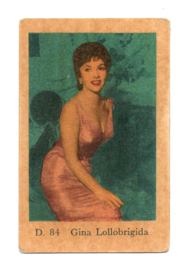 Purkkakuva D. n:o 84 GINA LOLLOBRIGIDA
