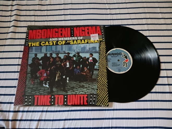 Mbongeni Ngema – Time To Unite lp 1988 African huippu kunto
